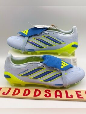 Adidas Predator Pro Fold Over Tongue AG Crystal Sky Blue Soccer JR7867 Men Sz 7